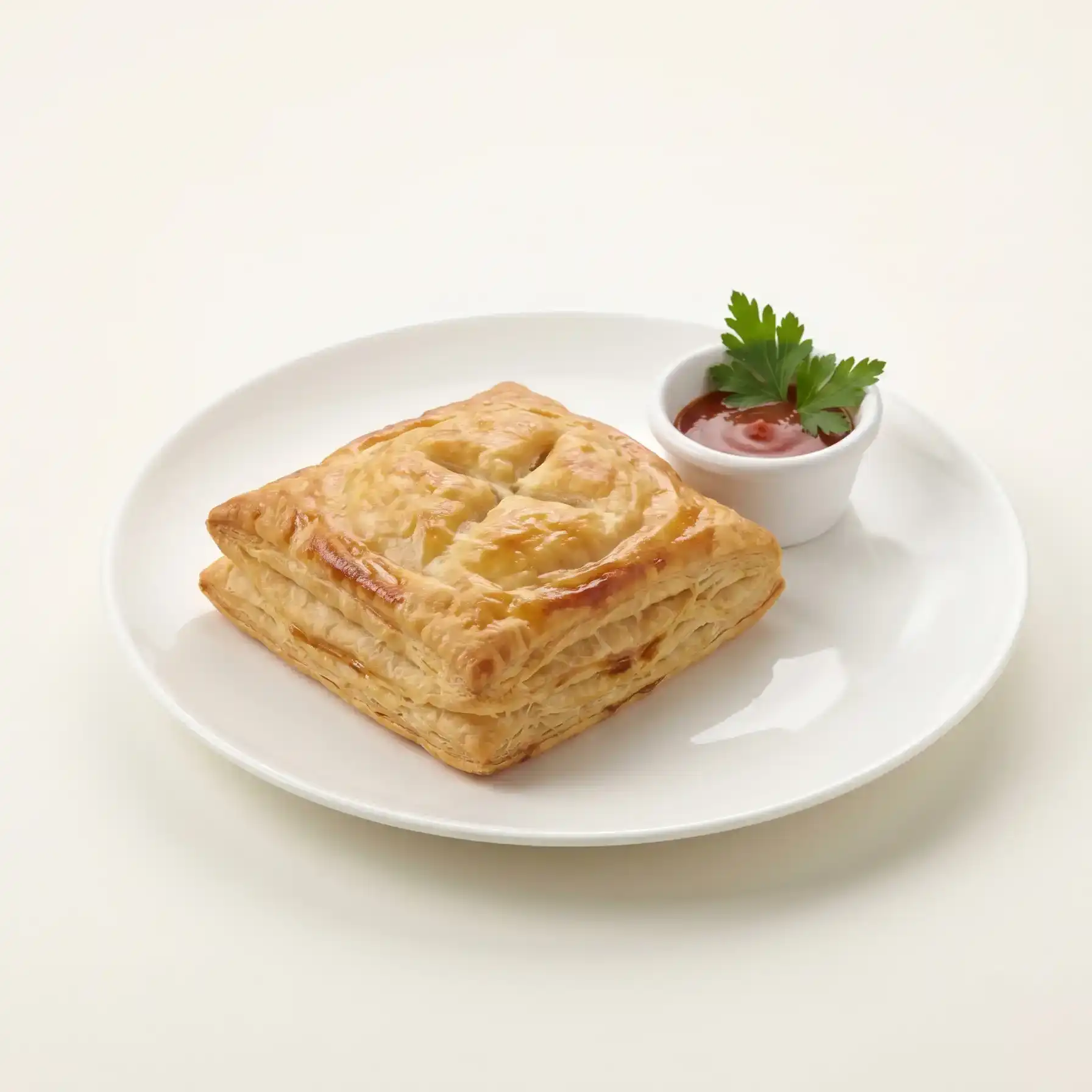 Chicken Puff — Golden, buttery puff pastry encases a rich, savory filling of tender at Dum N Grill Frisco, Frisco